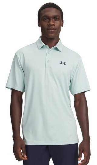 Under Armour Playoff Jacquard herr polo, enamel blue/illusion green