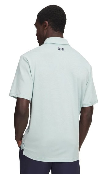 Under Armour Playoff Jacquard herr polo, enamel blue/illusion green