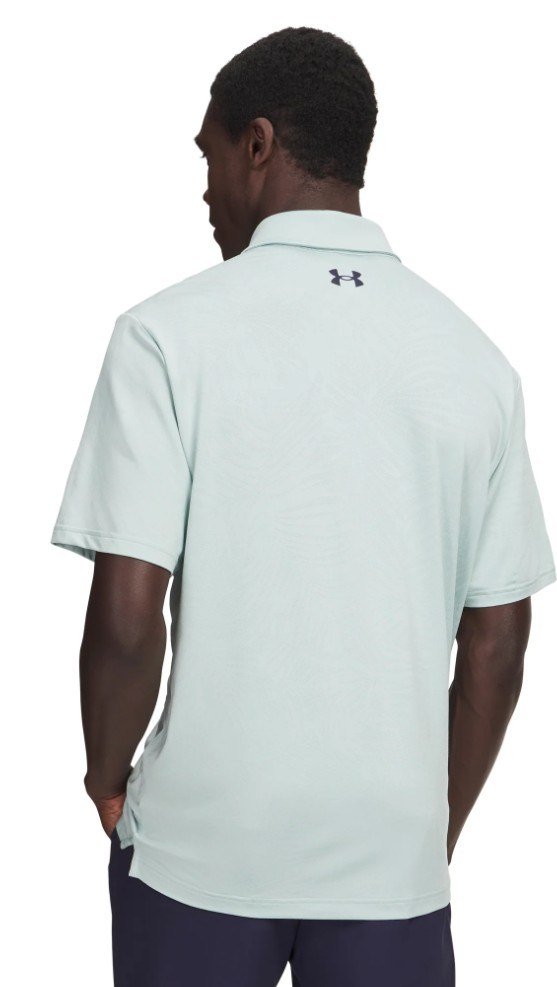 Under Armour Playoff Jacquard herr polo, enamel blue/illusion green