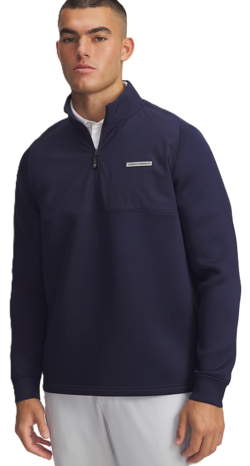 Under Armour Drive Pro Hybrid Half Zip herr sweatshirt, midnight navy/black