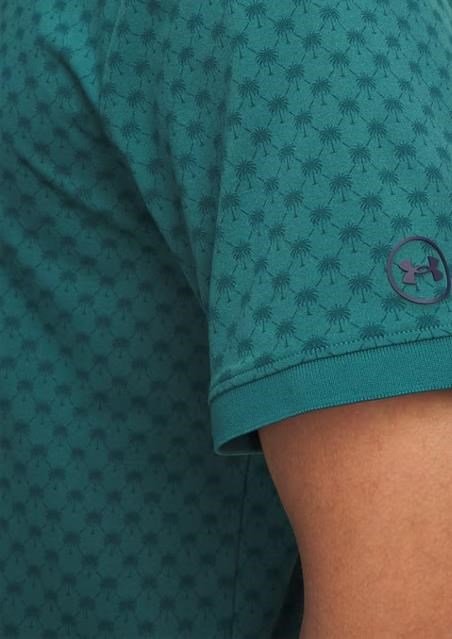 Under Armour ArmourDry Print Rib herr polo, rack green/arden green/midnight navy