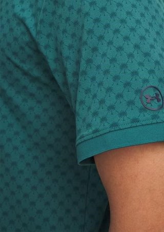 Under Armour ArmourDry Print Rib herr polo, rack green/arden green/midnight navy