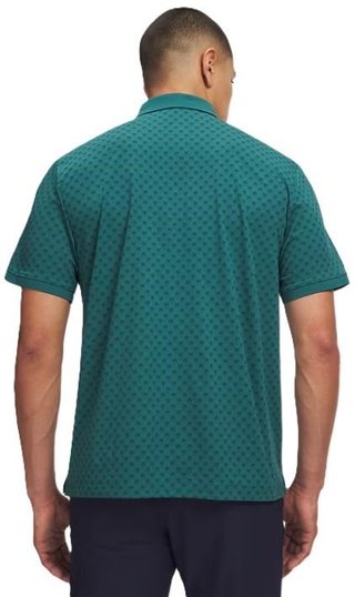 Under Armour ArmourDry Print Rib herr polo, rack green/arden green/midnight navy