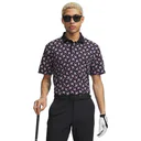Under Armour ArmourDry Printed herr polo, svart/posh pink/vit