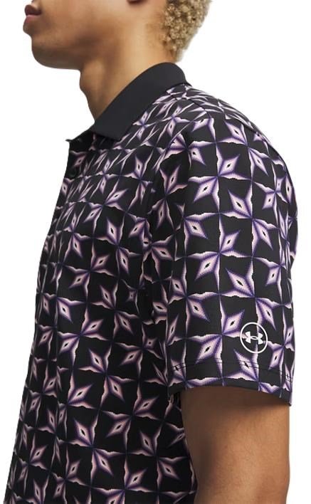 Under Armour ArmourDry Printed herr polo, svart/posh pink/vit