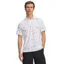 Under Armour ArmourDry Printed herr polo, white/rack green/black