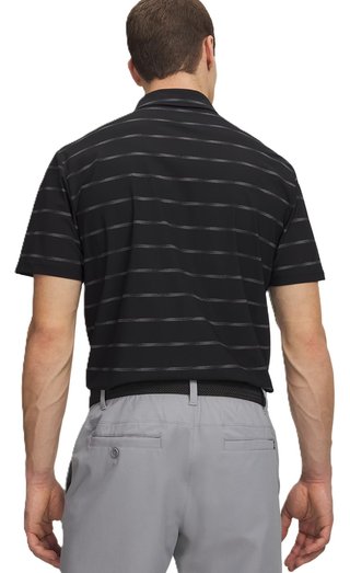 Under Armour Drive Chill Printed herr polo, black/castlerock/halo gray