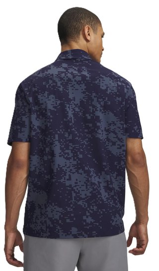 Under Armour Drive Chill Printed herr polo, midnight navy/halo grey