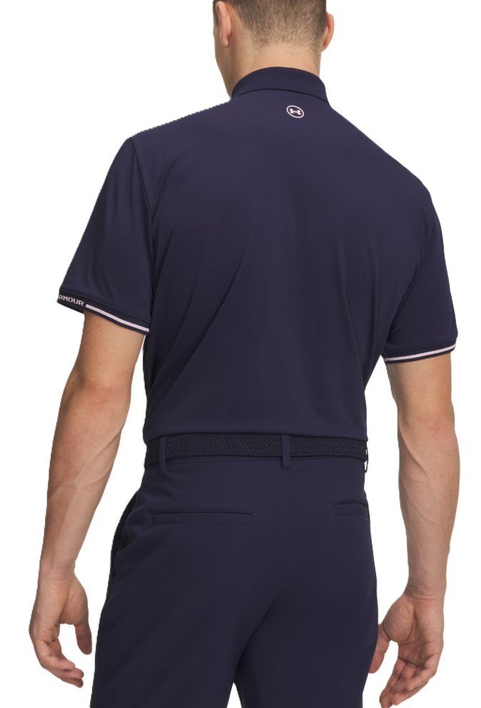Under Armour Dry Pique herr polo, midnight navy/prime pink