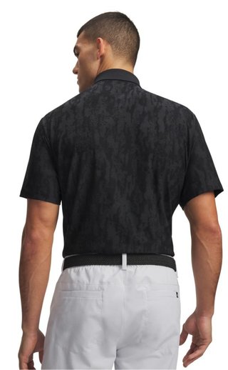 Under Armour Dry Jacquard herr polo, svart/antracit