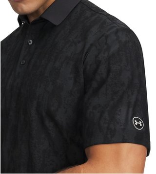 Under Armour Dry Jacquard herr polo, svart/antracit