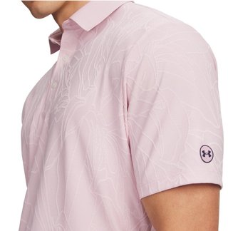 Under Armour Dry Jacquard herr polo, prime pink/pink dusk