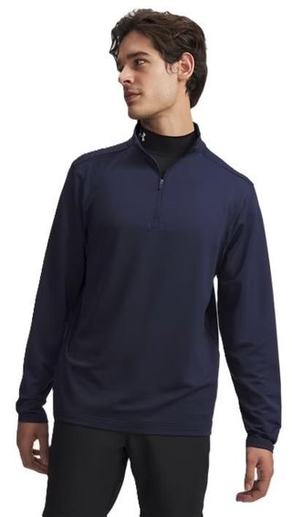 Under Armour Drive Lightweight 1/2 Zip herr sweatshirt, midnight navy/midnight navy fade heather/castlerock