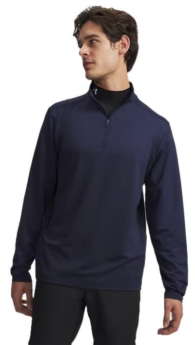 Under Armour Drive Lightweight 1/2 Zip herr sweatshirt, midnight navy/midnight navy fade heather/castlerock