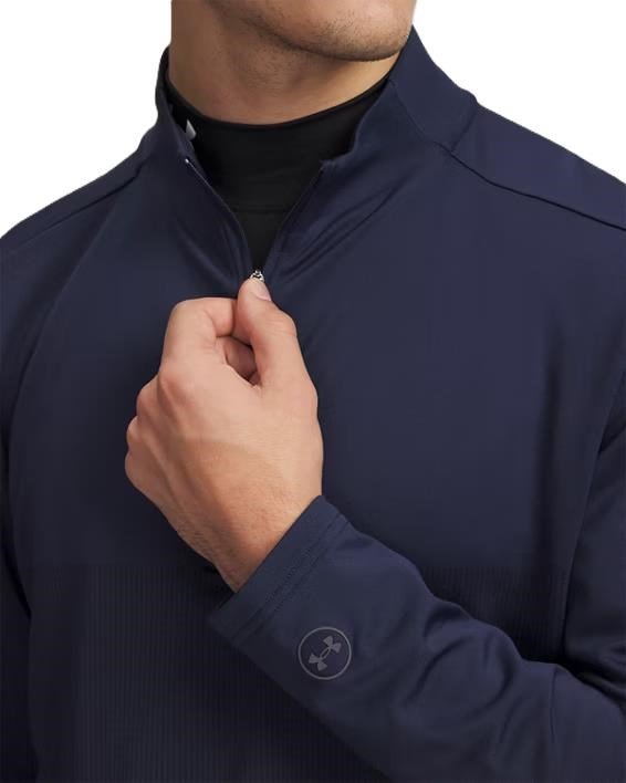 Under Armour Drive Lightweight 1/2 Zip herr sweatshirt, midnight navy/midnight navy fade heather/castlerock
