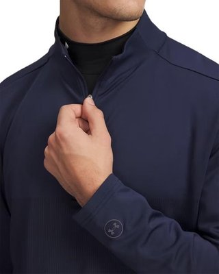 Under Armour Drive Lightweight 1/2 Zip herr sweatshirt, midnight navy/midnight navy fade heather/castlerock