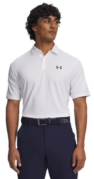 Under Armour Matchplay herr polo, white/pitch gray