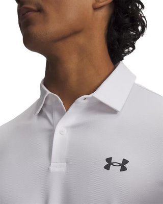 Under Armour Matchplay herr polo, white/pitch gray