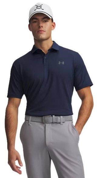 Under Armour Matchplay herr polo, academy/pitch gray
