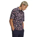 Under Armour Matchplay Printed herr polo, midnight navy/posh pink