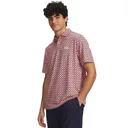 Under Armour Matchplay Printed herr polo, posh pink/midnight navy