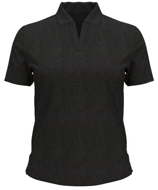 Under Armour Halo Bonded Jacquard dam polo, svart