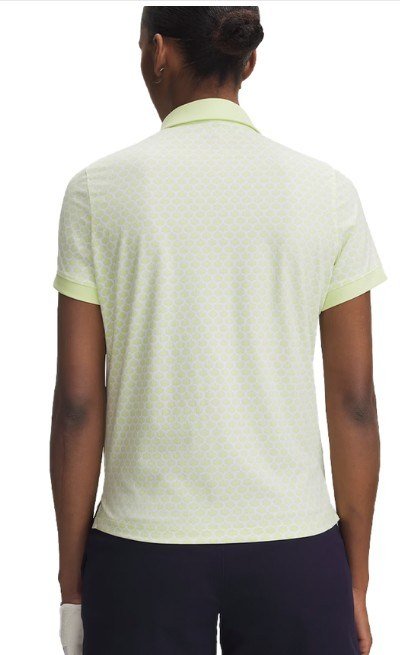 Under Armour Drive Printed dam polo, fade green/white