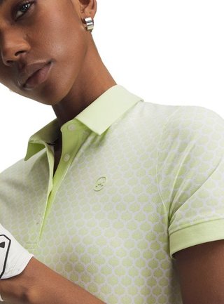 Under Armour Drive Printed dam polo, fade green/white