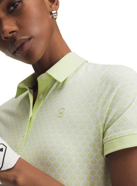 Under Armour Drive Printed dam polo, fade green/white