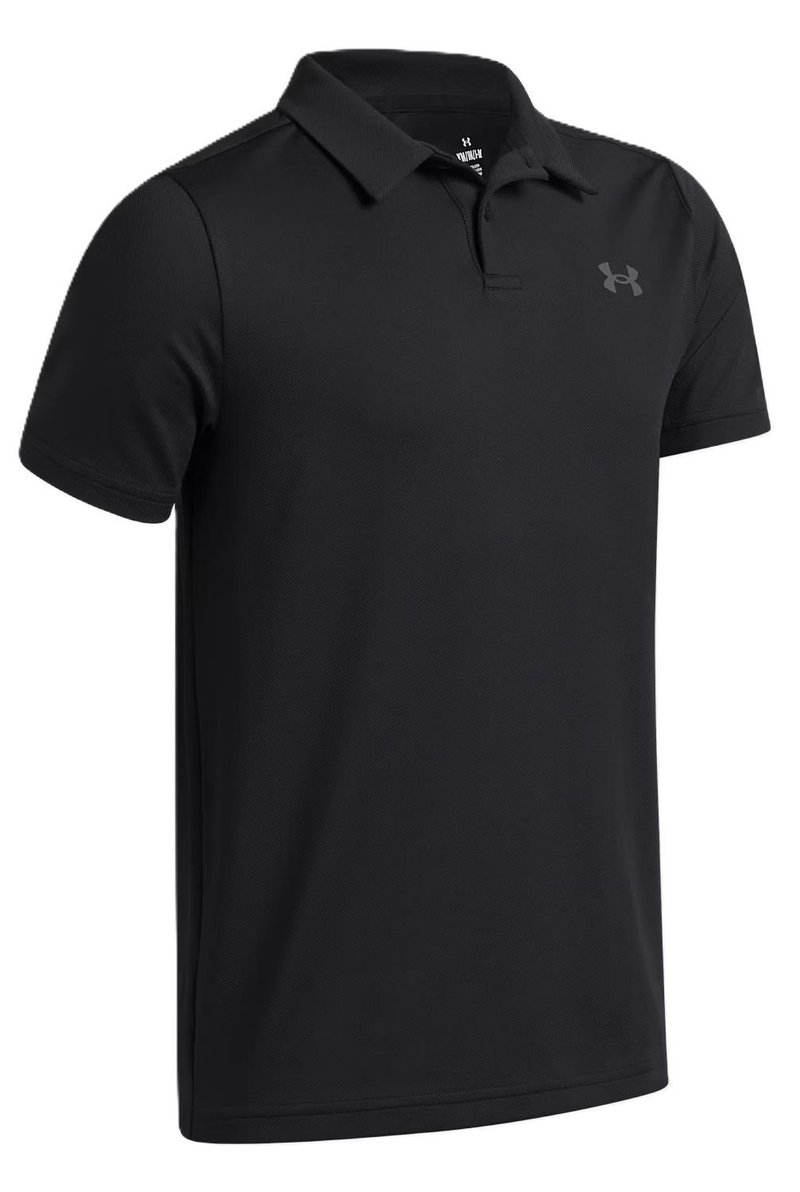 Under Armour Matchplay junior polotröja, svart/castlerock