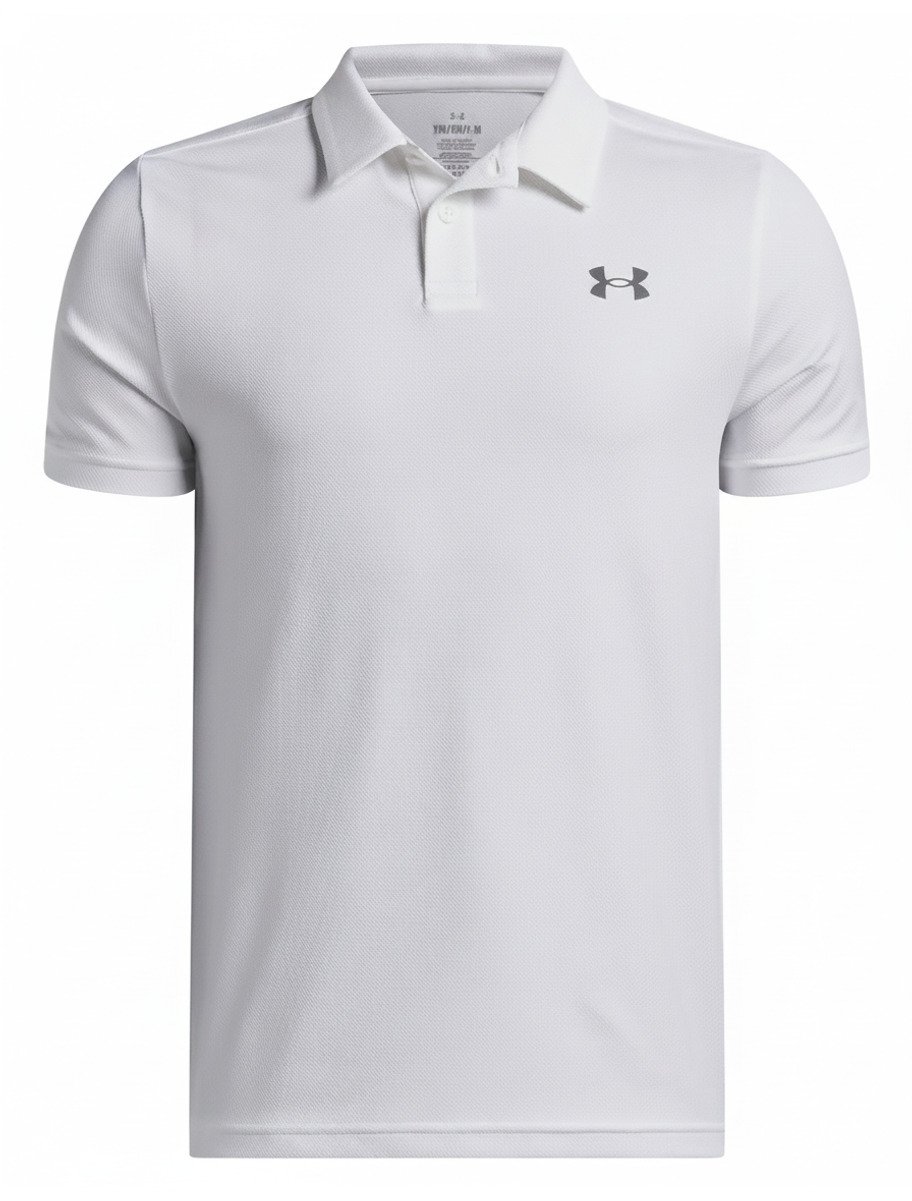 Under Armour Matchplay junior polo, vit/castlerock