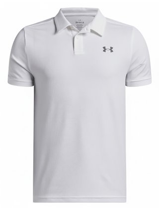 Under Armour Matchplay junior polo, vit/castlerock