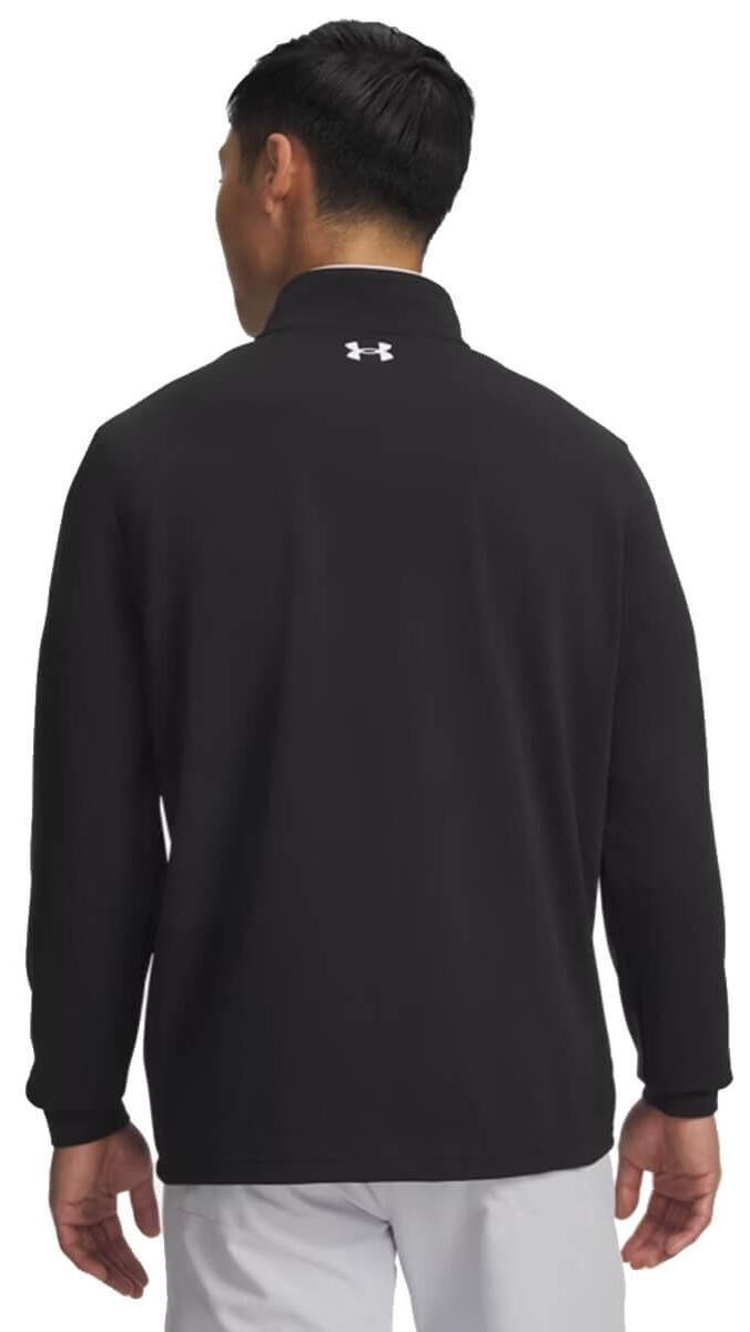 Under Armour MatchPlay 1/4 Zip herr sweatshirt, svart/vit