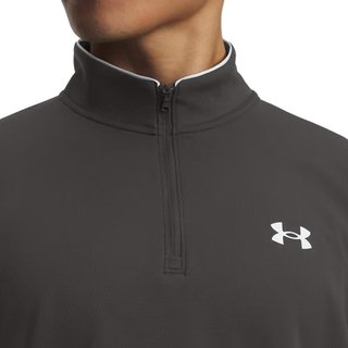 Under Armour MatchPlay 1/4 Zip herr sweatshirt, castlerock/white
