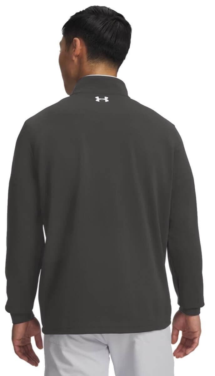 Under Armour MatchPlay 1/4 Zip herr sweatshirt, castlerock/white