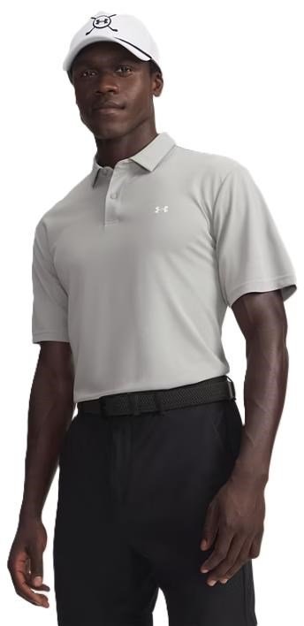 Under Armour Tee To Green Pique herr polo, titanium/white