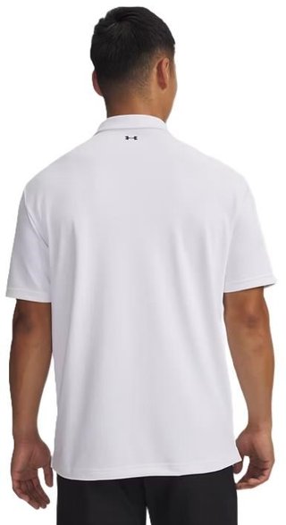 Under Armour Tee To Green Pique herr polo, vit/svart