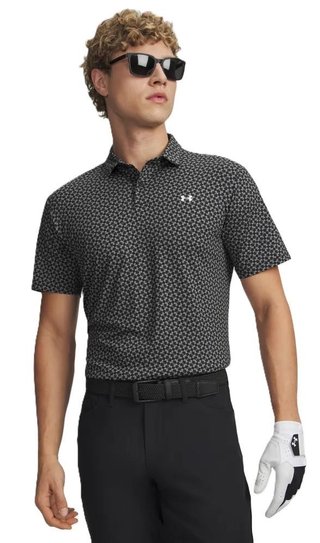 Under Armour T2G Printed herr polo, svart