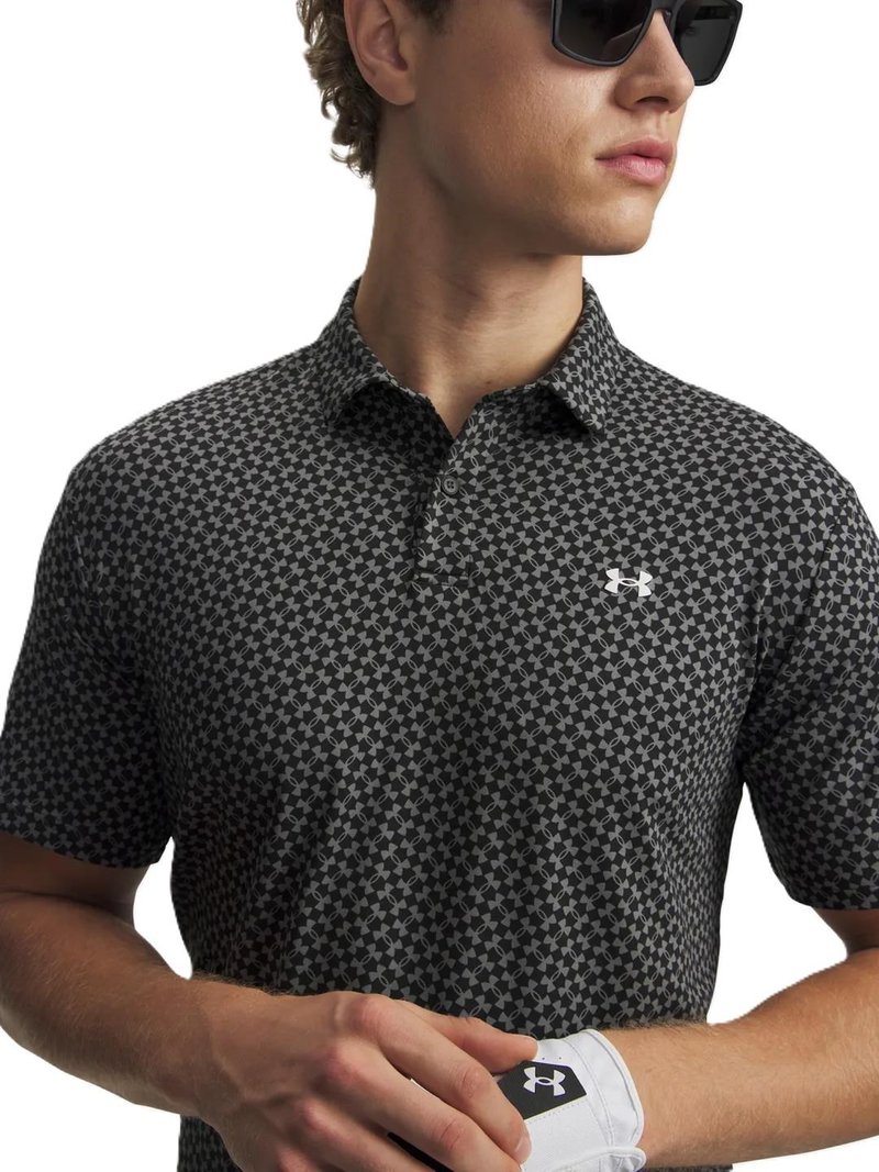 Under Armour T2G Printed herr polo, svart
