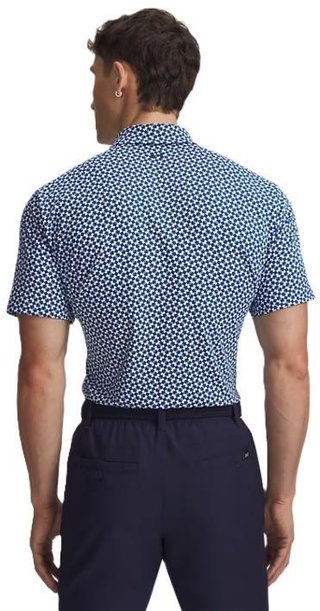 Under Armour UA T2G Printed herr polo, varsity blue/white/midnight navy