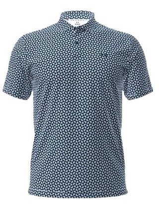 Under Armour UA T2G Printed herr polo, varsity blue/white/midnight navy