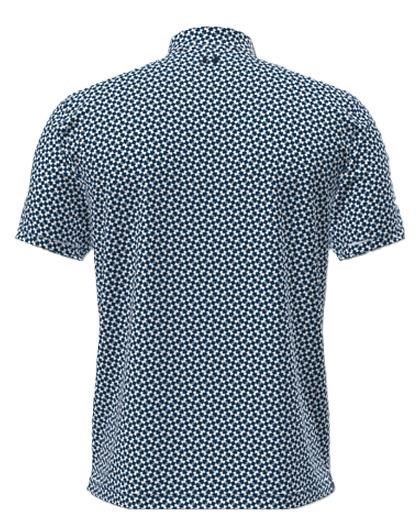 Under Armour UA T2G Printed herr polo, varsity blue/white/midnight navy