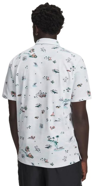 Under Armour ArmourDry Golf Trip Printed herr polo, vit