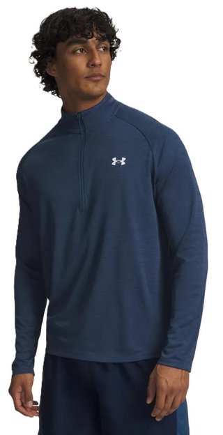 Under Armour Tech Textured 1/2 Zip herr t-shirt, navy