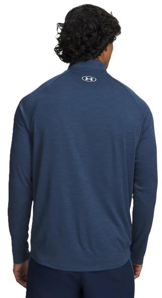 Under Armour Tech Textured 1/2 Zip herr t-shirt, navy