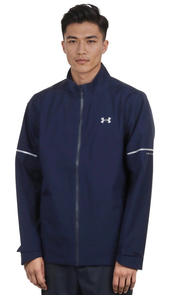 Under Armour Drive Rain herr jacka, midnight navy/metallic silver