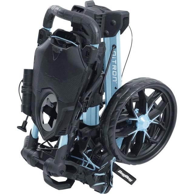 Bag Boy Nitron Auto-Open manuell trolley, isblå/vit