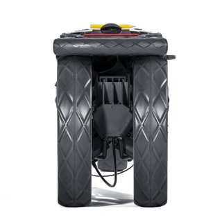 Bag Boy Slimfold Compact manuell vagn, blå/vit
