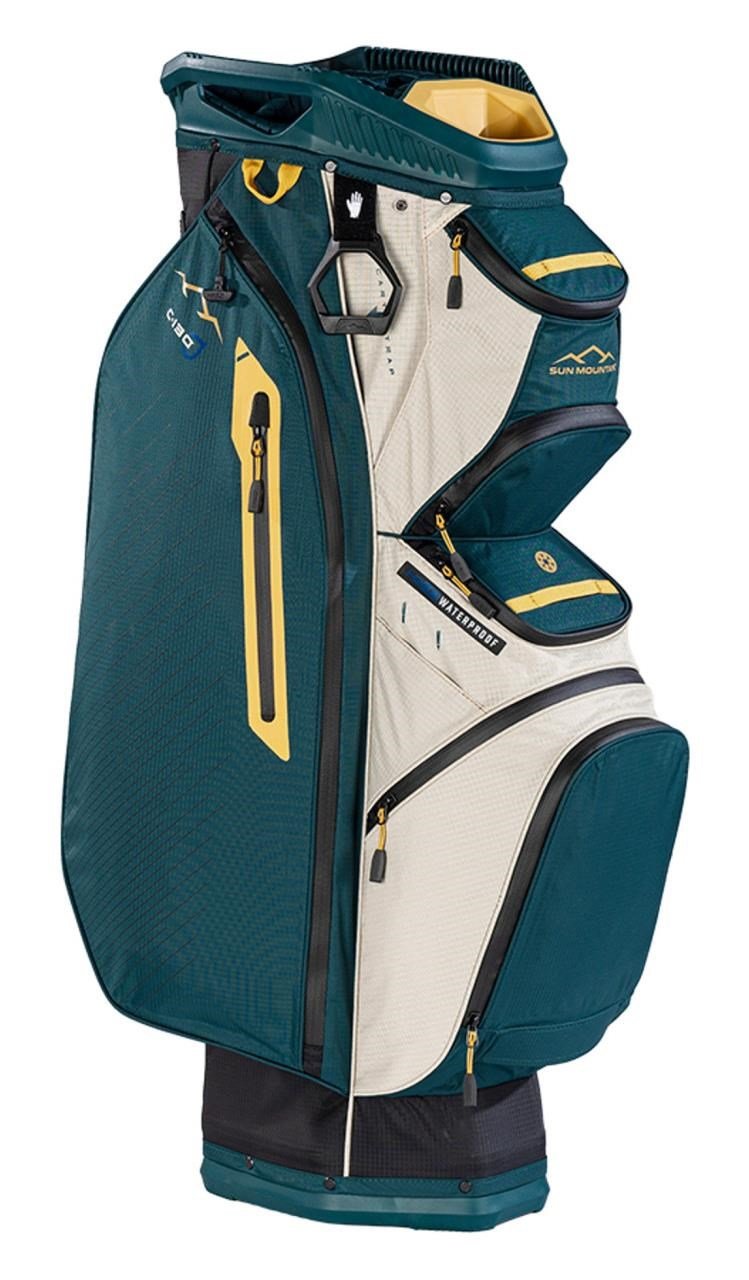 Sun Mountain H2NO C130 cart bag, black/pond/sand