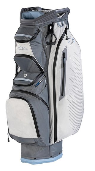 Sun Mountain H2NO C130 cart bag, nickel/platinum/ash